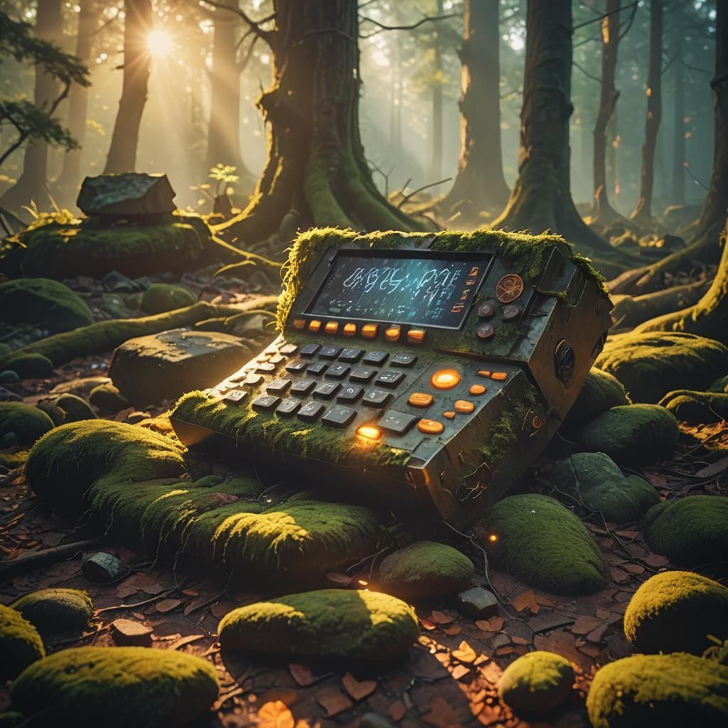 Mystical Flux Calculator in Fantasy Forest Ruins