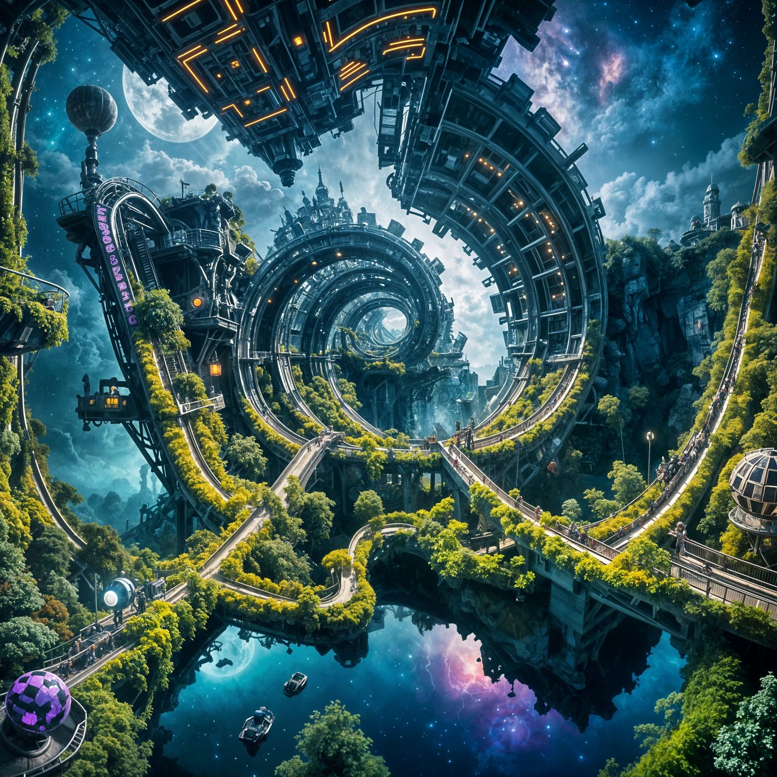 IRSS: Interstellar Rollercoaster Space Station