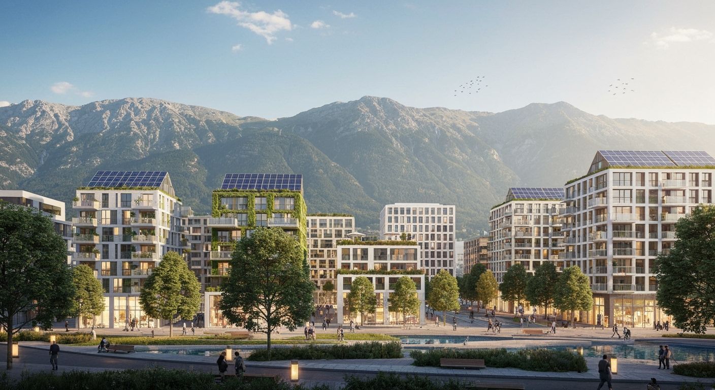 Sustainable Innsbruck Cityscape with Mountain Views