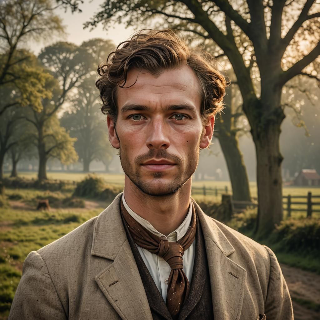 Classic Dutch Portrait in Golden Age Style