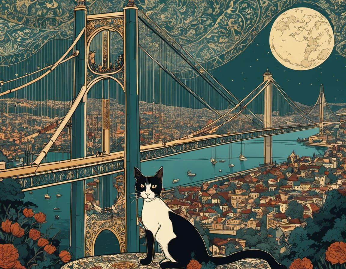 Epic Istanbul Night Lights over Yavuz Sultan Selim Bridge