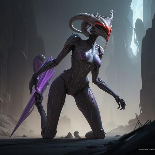Ahsoka Xenomorph: A Dark Fantasy Concept Art