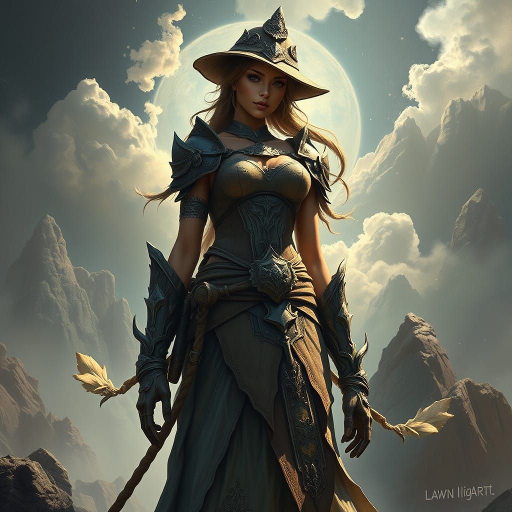 Goddess of Rock in Fantasy Armor