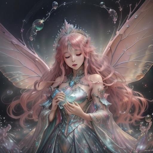 Good Witch Casting Soapy Bubble Magic