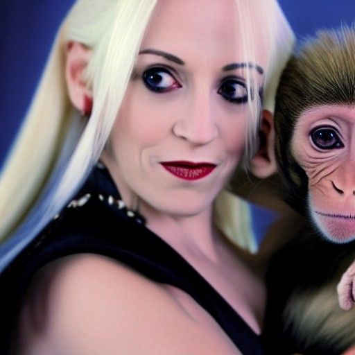 Monkey Lucius Malfoy on Narcissa's Arm