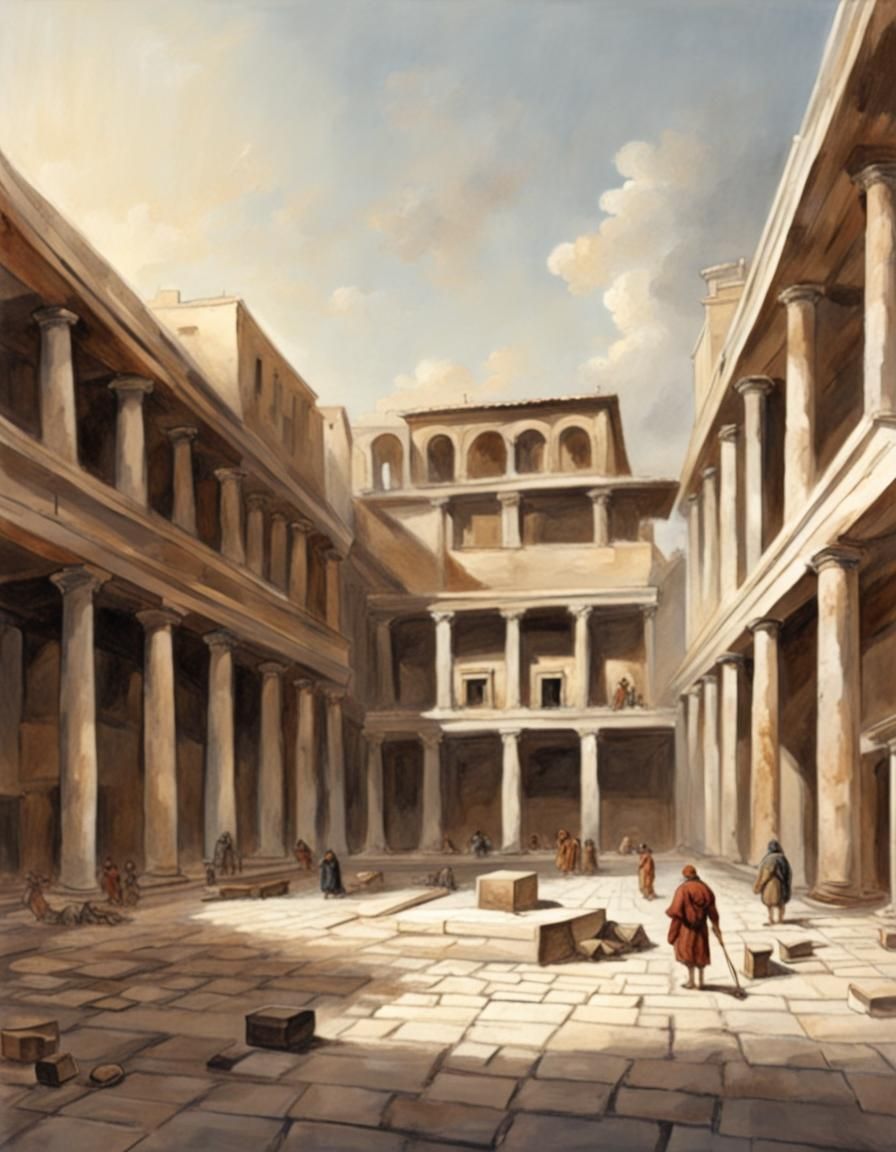 Bronze Age City Square Street View