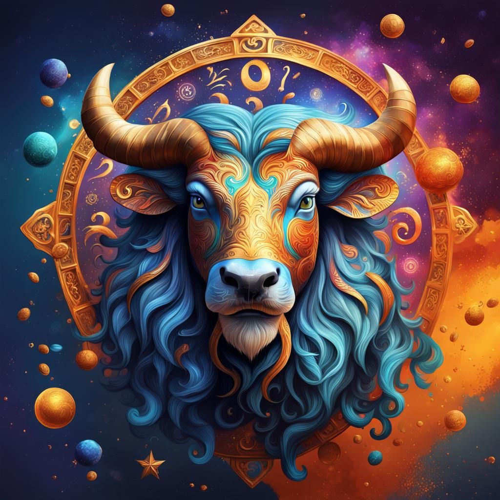Hyperrealistic Zodiac Horoscope in Splash Art Style