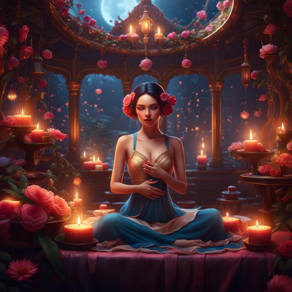 Vibrant Fantasy Girl Proclaims Beautiful Music