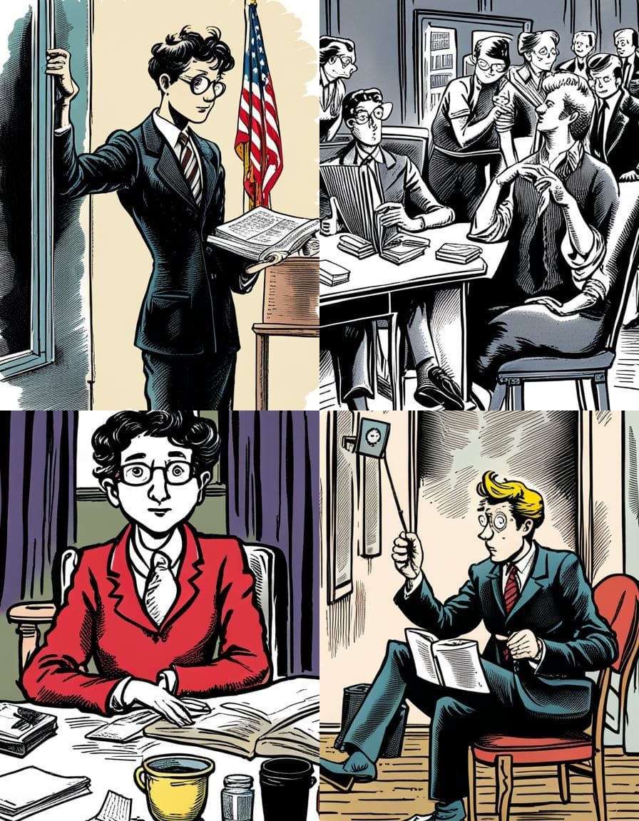 Graphic Novel Illustration in Comic Book Style