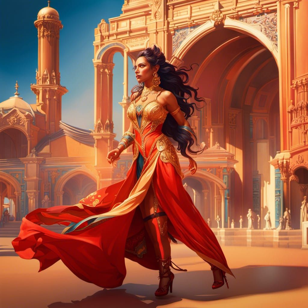 Hyperdetailed Portrait in Dynamic Lighting