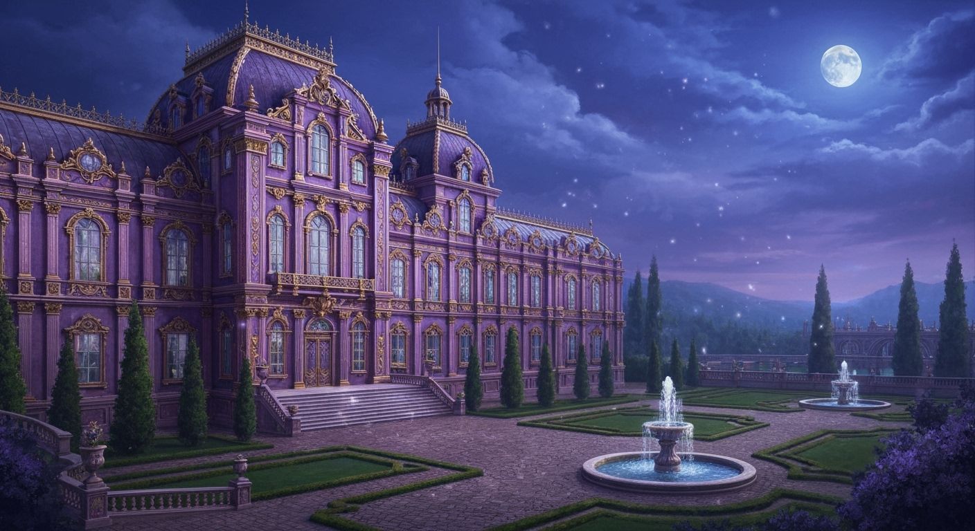 Ethereal Baroque Palace at Twilight