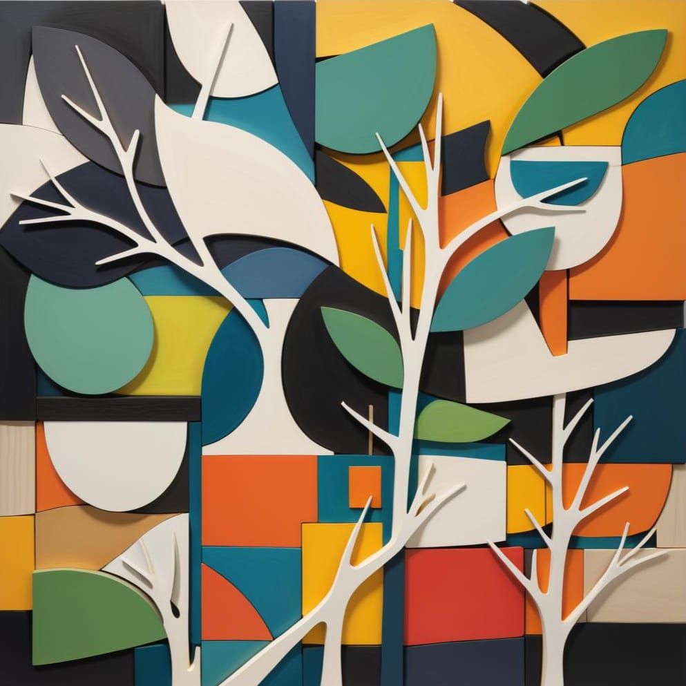 Louise Nevelson Inspired Wood Relief Sculpture