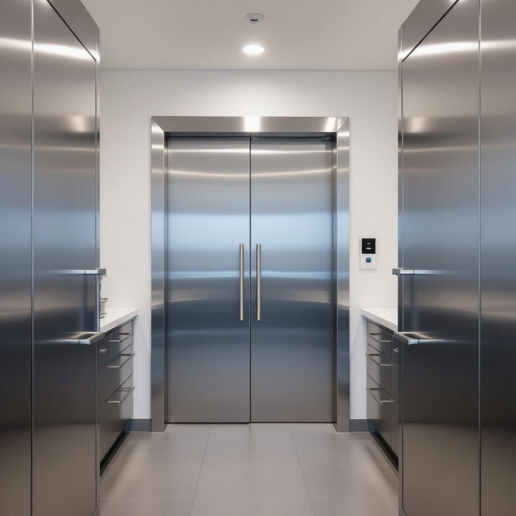 Stainless Steel Cooler Door with Airtight Seal