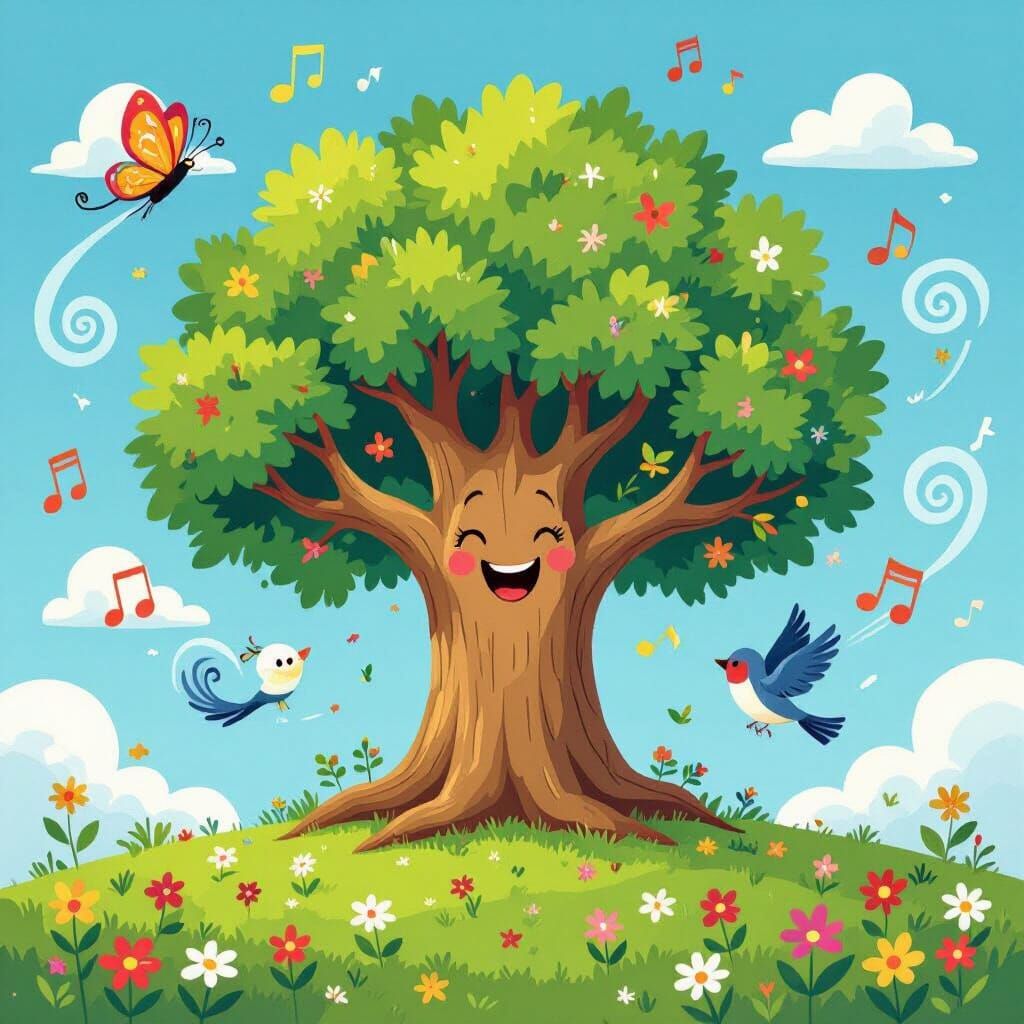 Tiko the Dancing Tree in Whimsical Style
