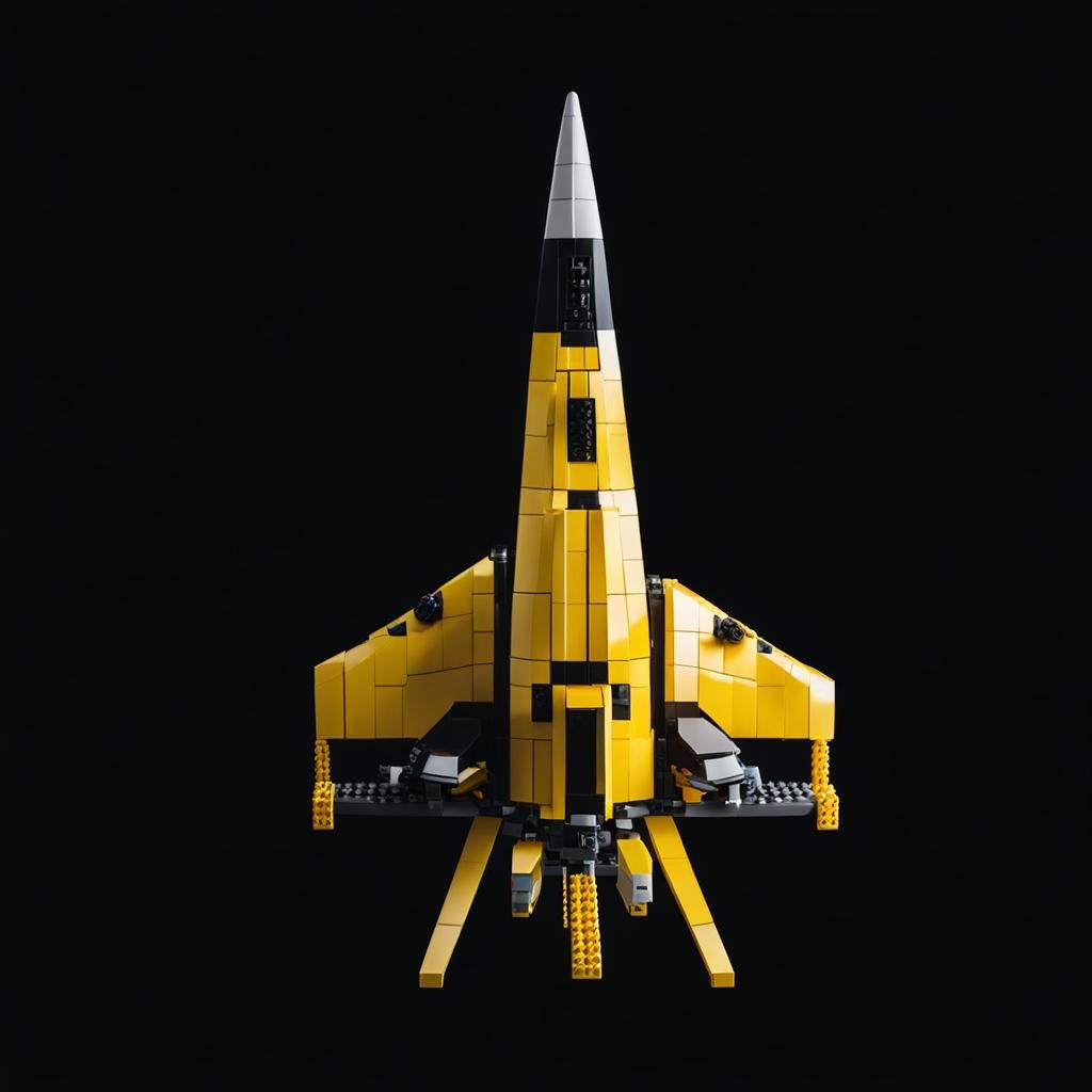Yellow and Black LEGO Starship