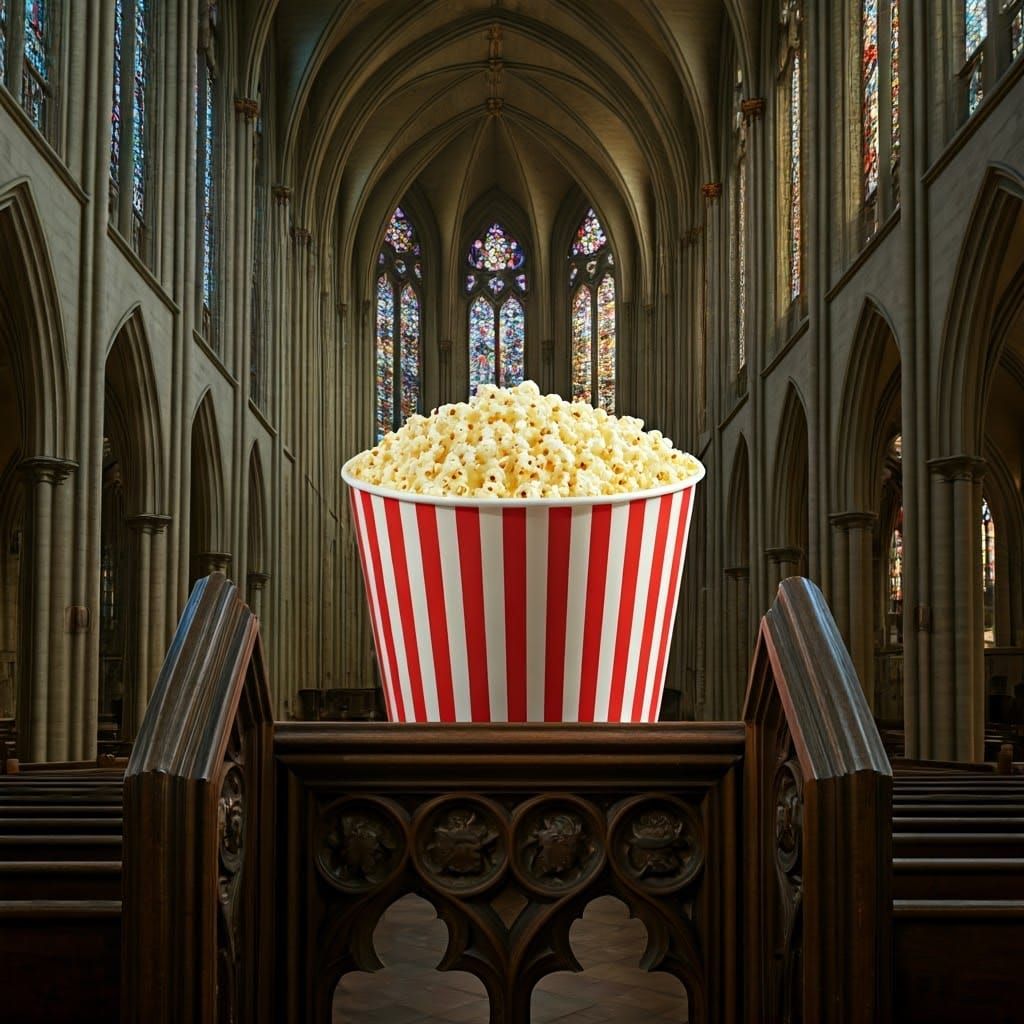 Ethereal Cathedral of Popcorn Wonder