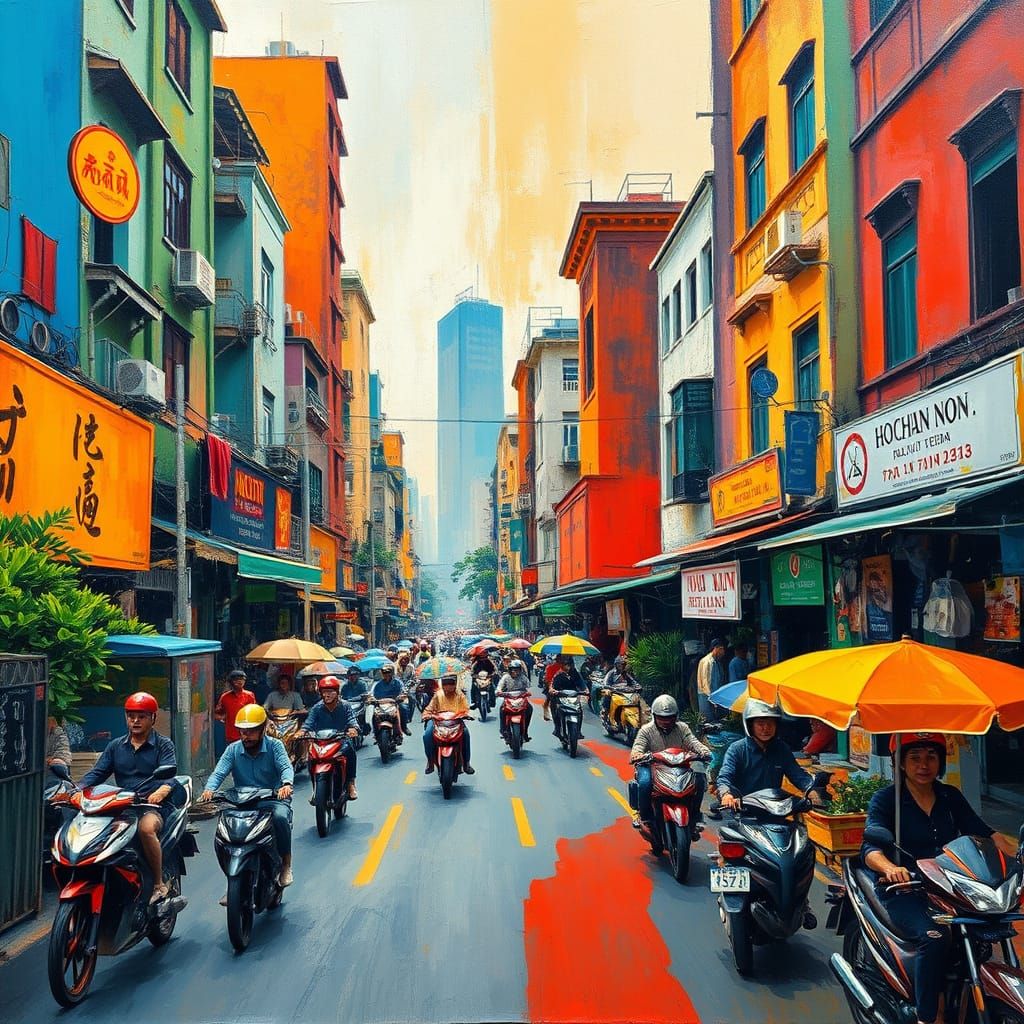 Abstracted Cityscapes of Ho Chi Minh City