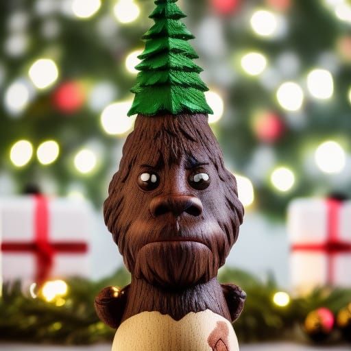 Happy sasquatch Christmas bong