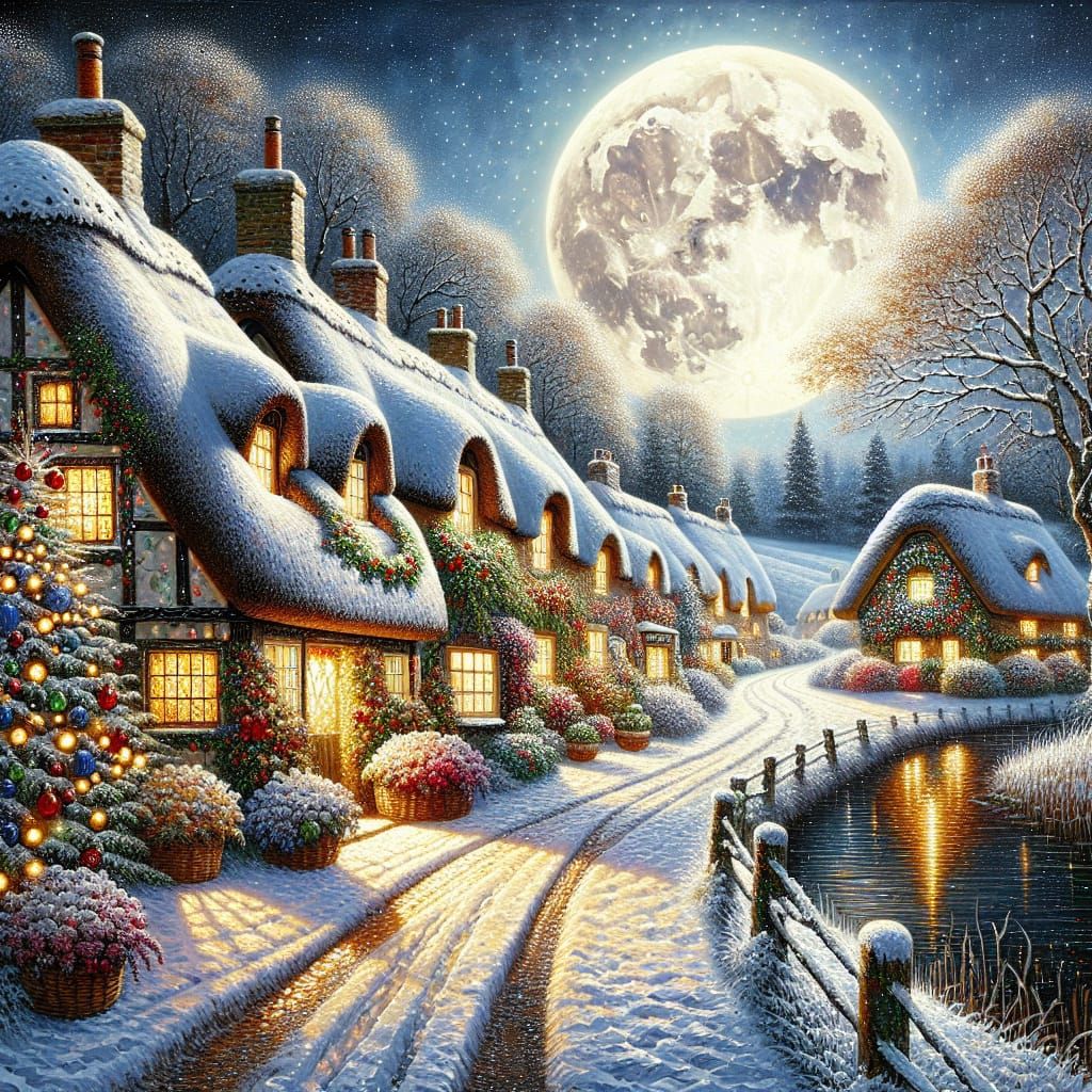 Christmastime on a Country Lane