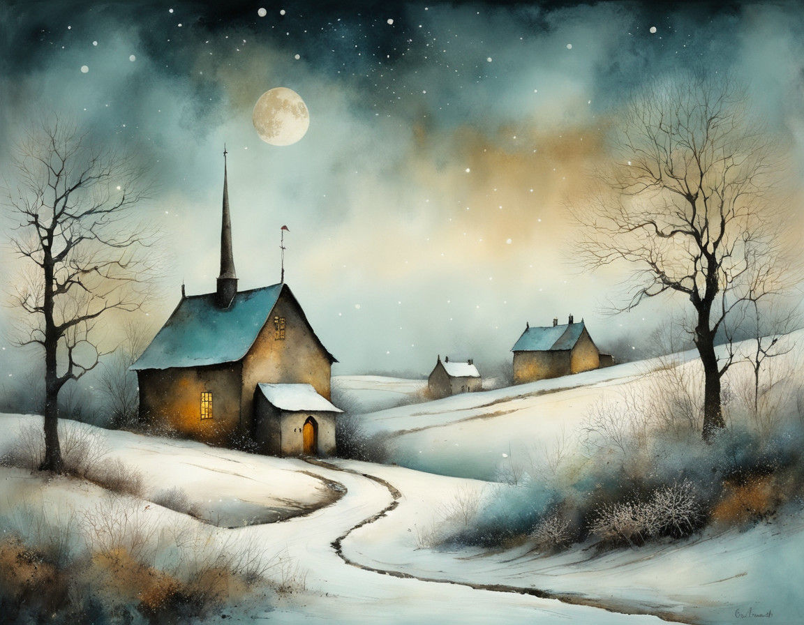 Whimsical Winter Wonderland in Earthy Tones