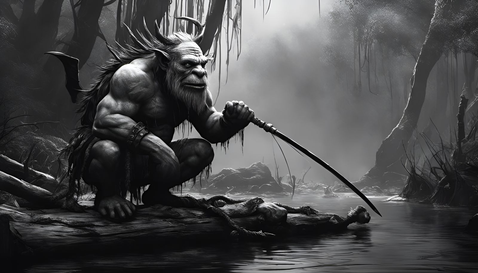 A hunter stalks his prey...