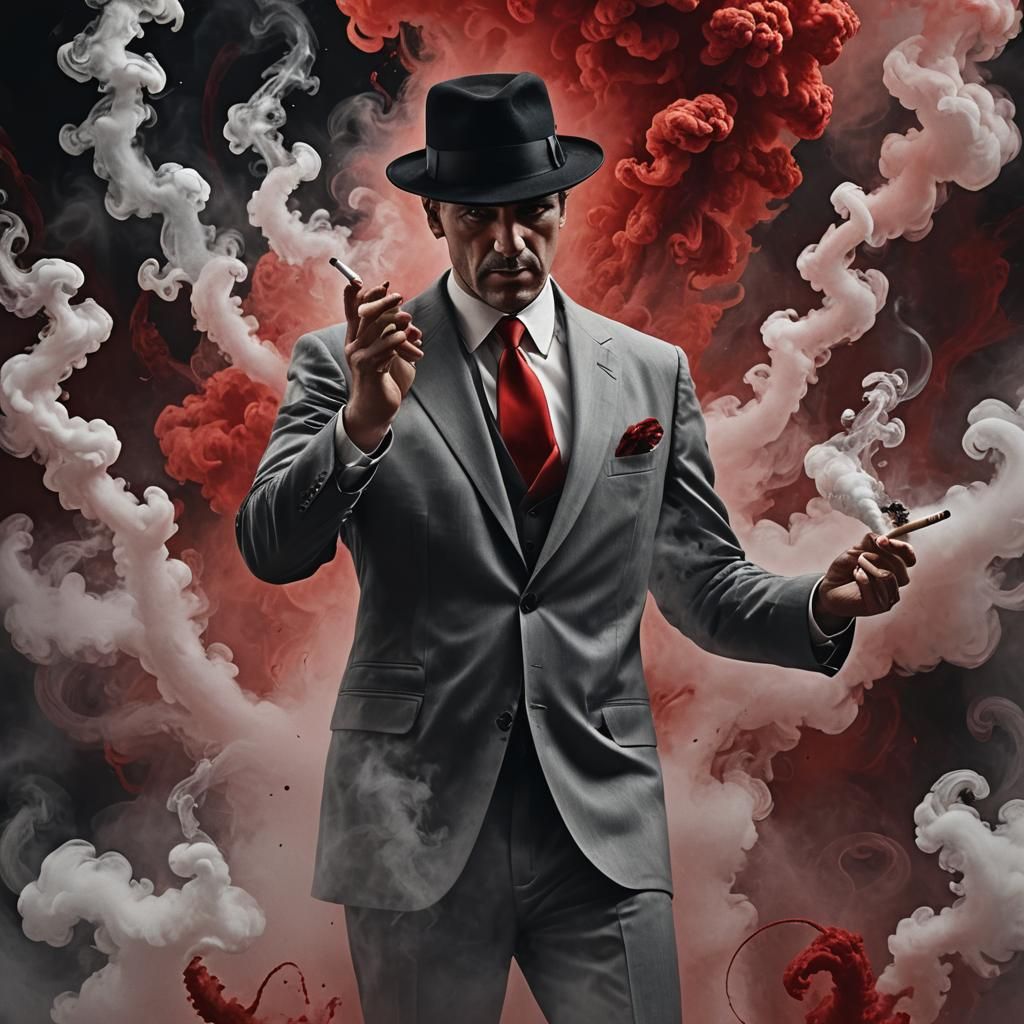 Mob Boss in Smoke: Matte Painting in Unreal Engine