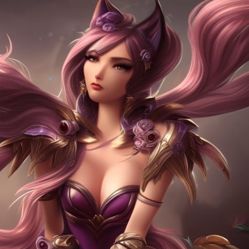 Epic Cinematic Ahri Digital Matte Painting