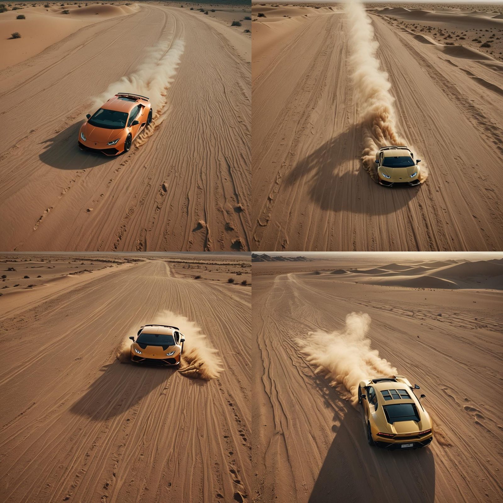 Lamborghini Huracan Sterrato in Desert Landscape