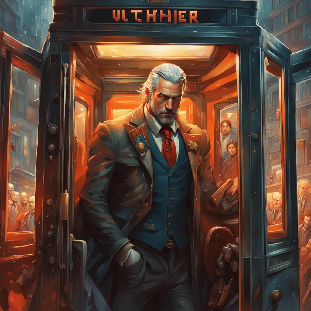 Witcher Transformation in Phone Booth: Hyper-Realistic Conce...