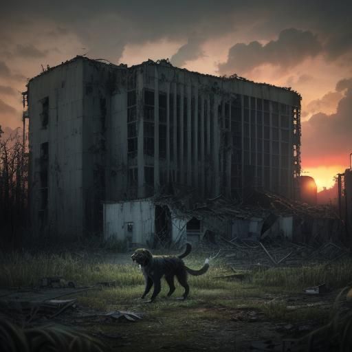 Chernobyl Exclusion Zone: Feral Dog in Ruins