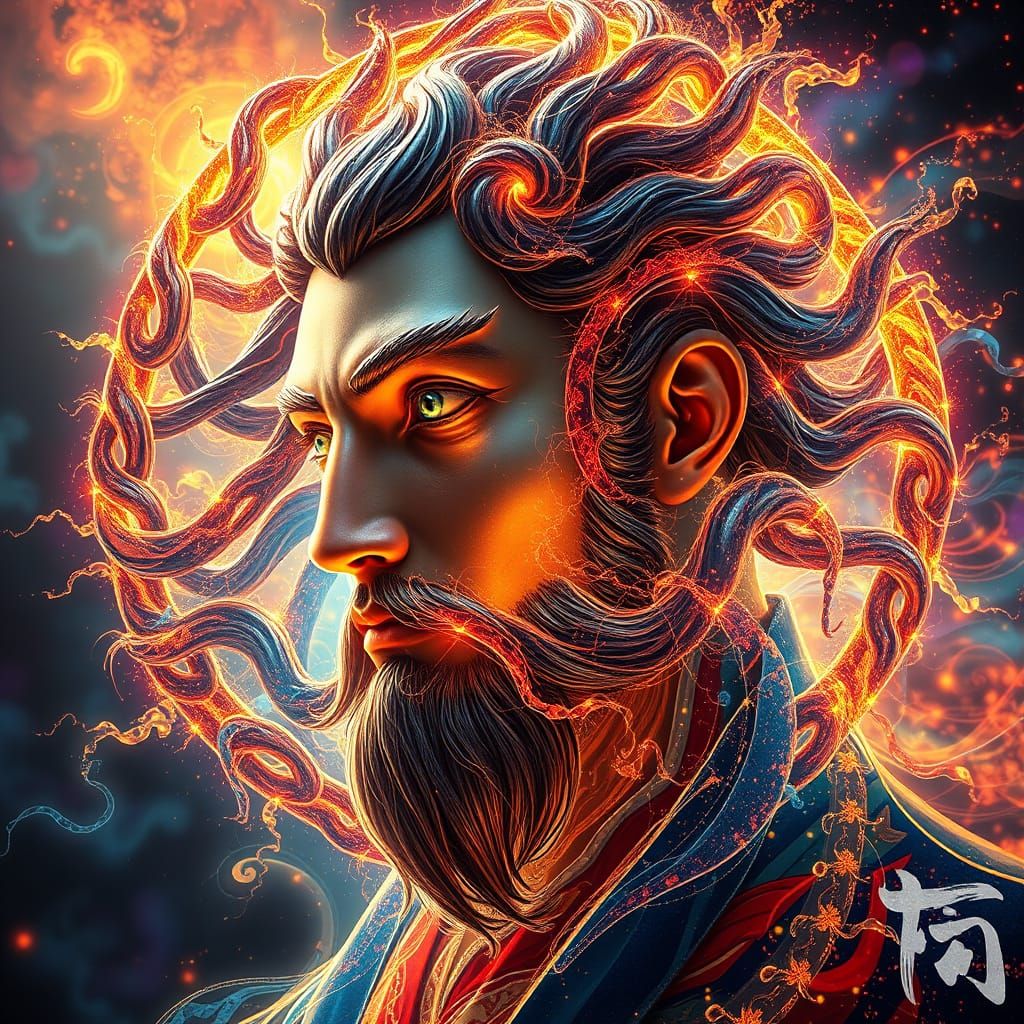 Radiant Tao Being in Circle of Energy