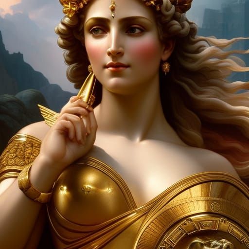 Themis Statue with Severed Head: Hyperdetailed Art