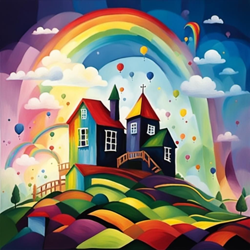 Vibrant Abstract Colors Dance Across the Sky