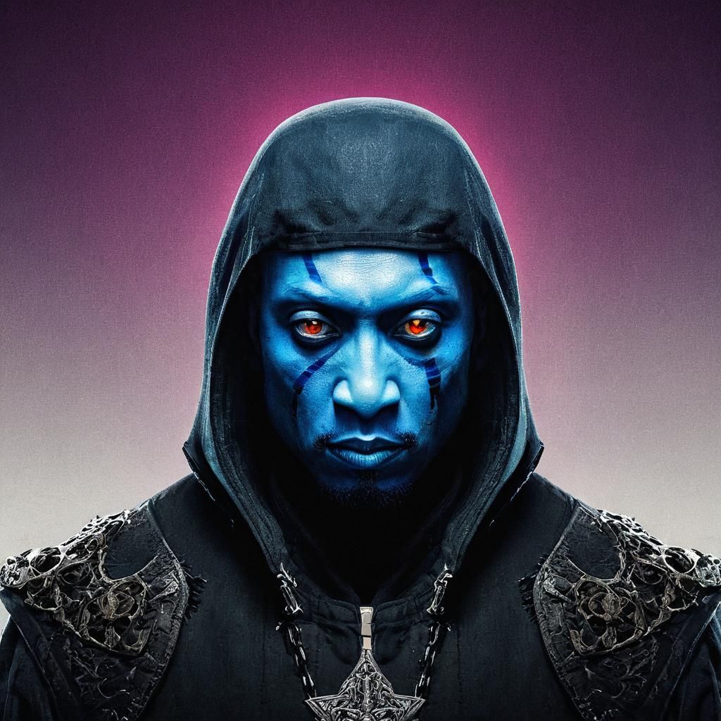 Villainous Anime Character Portrait in Digital Art Style