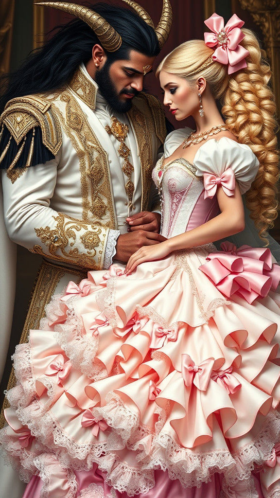 Demon King Fastens Corset of Princess Bride