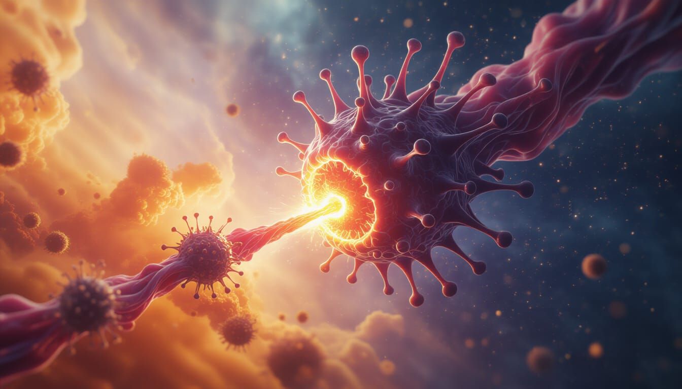 Cosmic Birth of a Quasar as Plasma Parasite