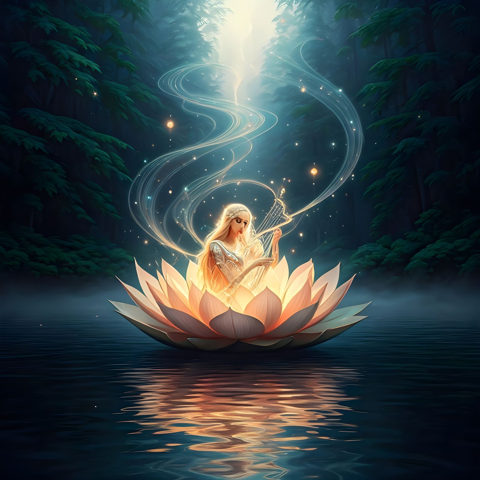 Fantastical Matte Painting with Deep Color in 8K