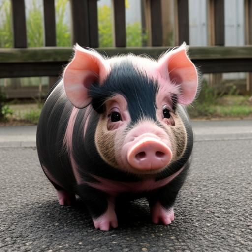 Charming Piglet with a Big Personality