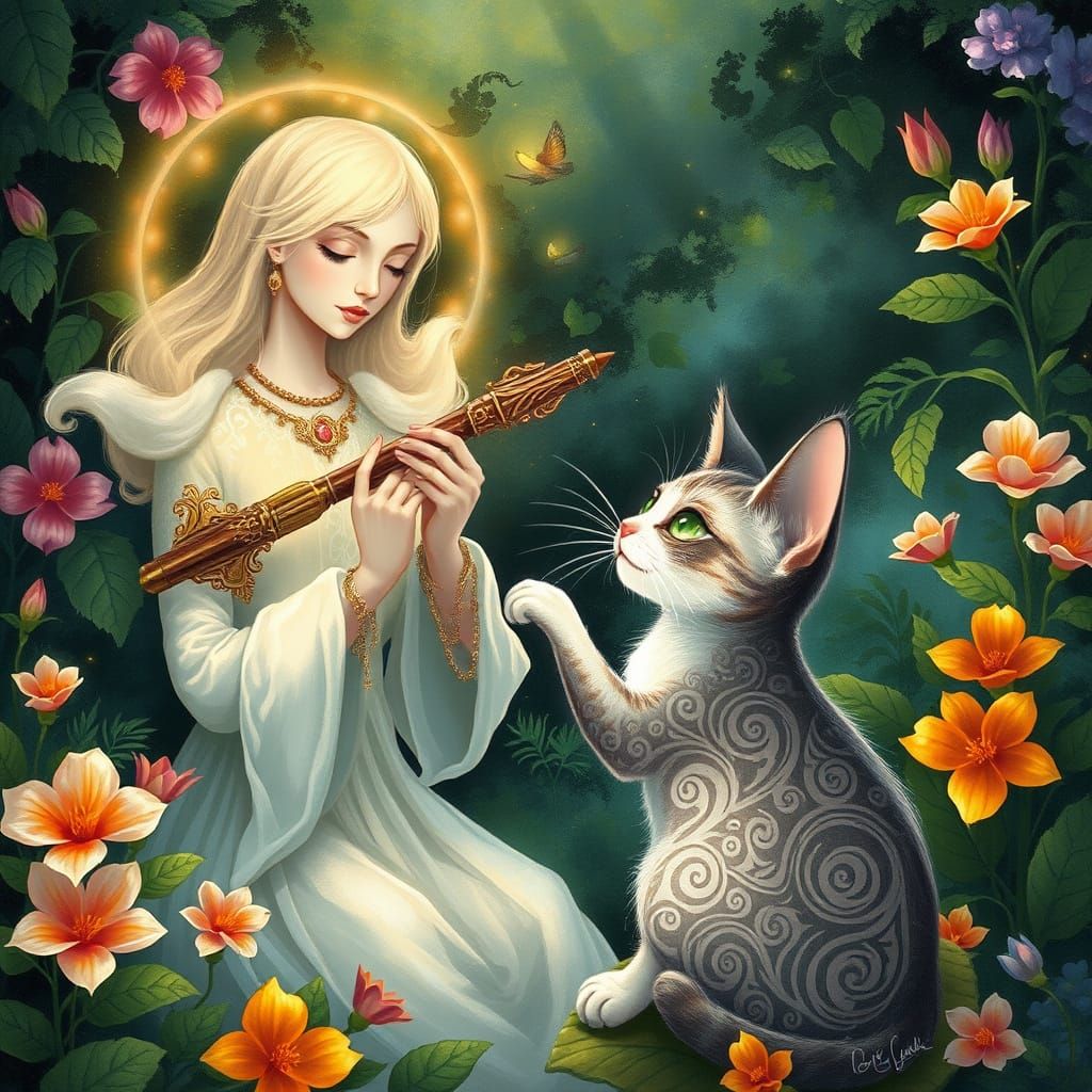 Enchanted Flute Conjures a Dreamy Feline