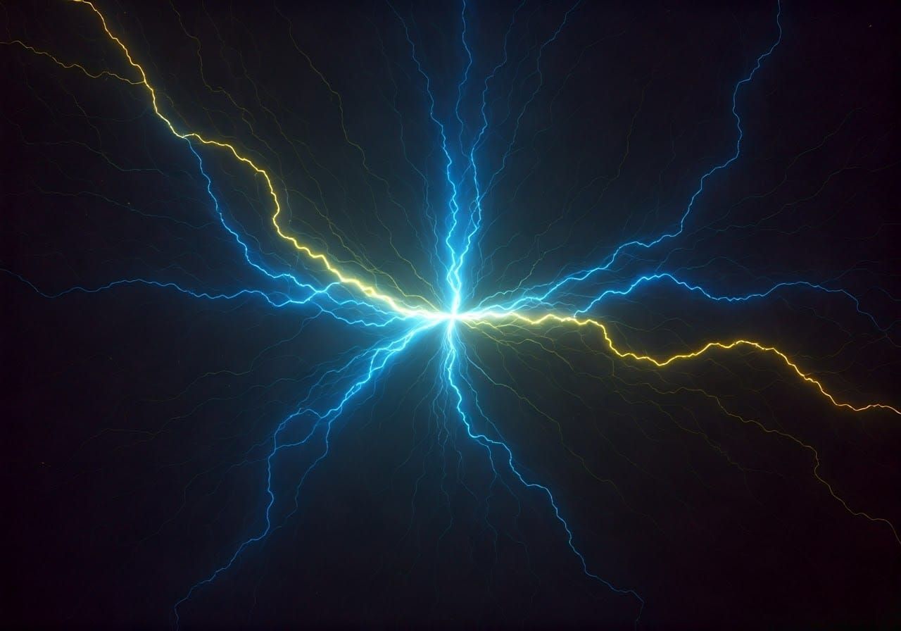 Dynamic Electricity Arcs in Cyberpunk Style