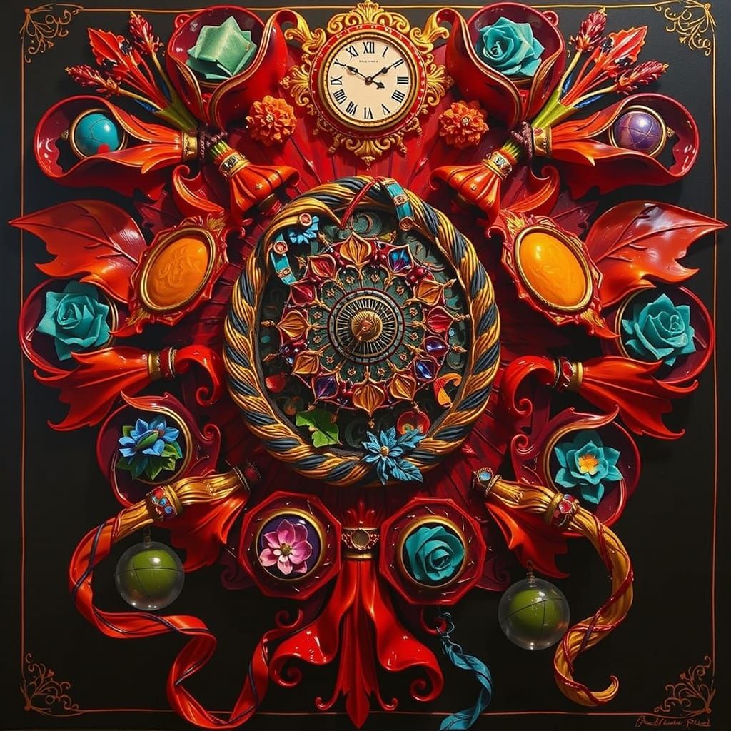 Vivid Colors Abstract Sculpture