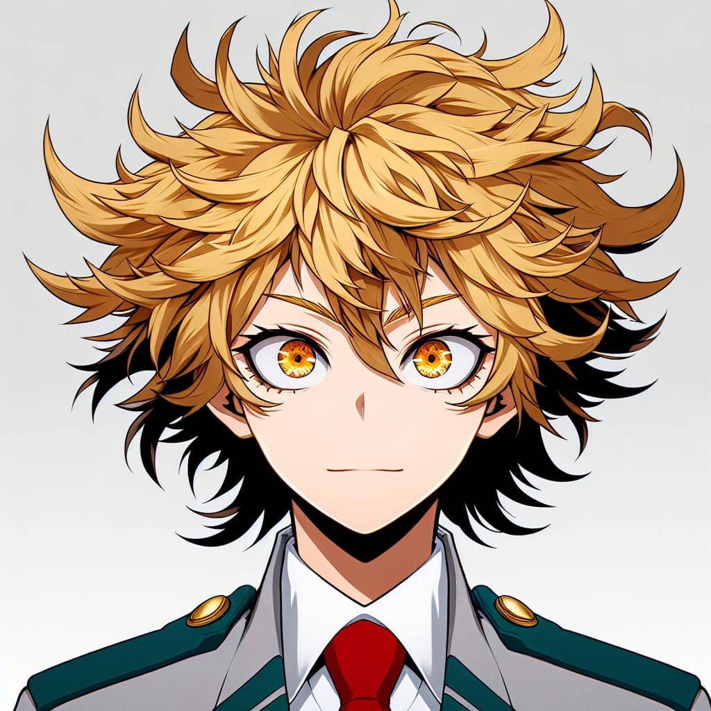 Anime-Style Portrait in My Hero Academia Style