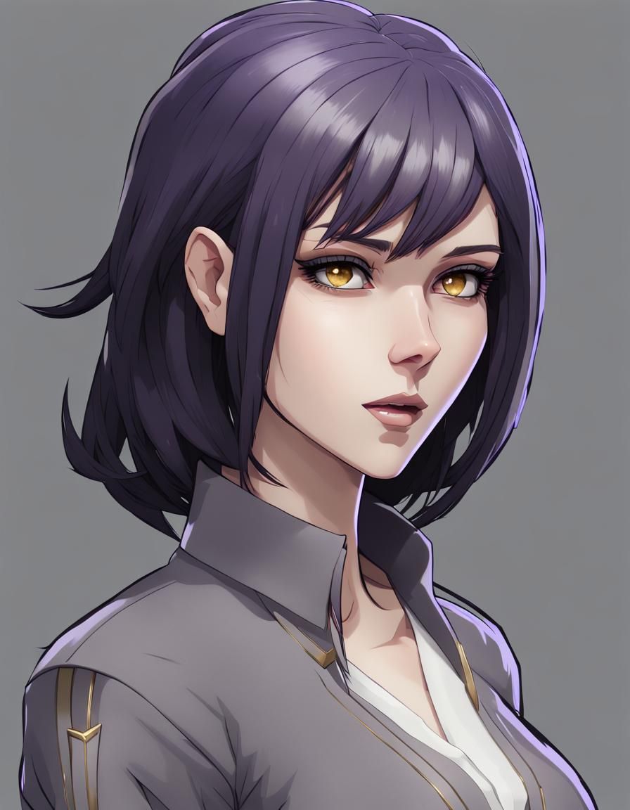 Anime Character Portrait in Hyperdetailed Digital Art