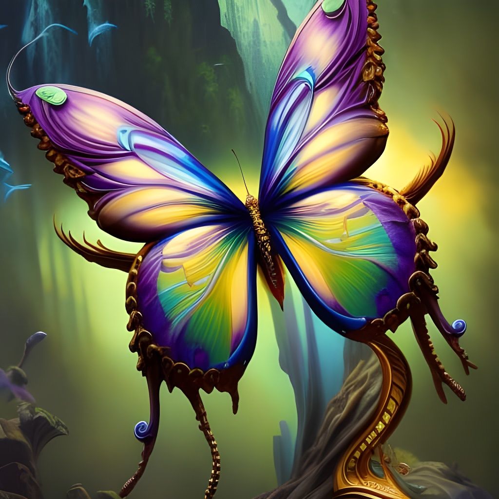 Enchanted Butterfly Concept Art in 8K Resolution