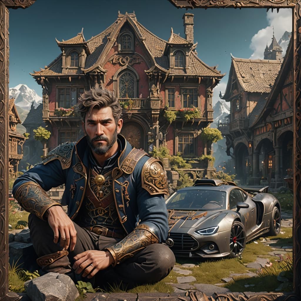 Fantastical Matte Painting with Deep Color