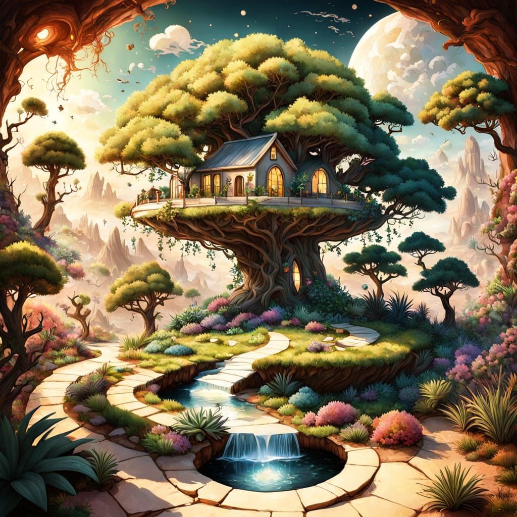 Surreal Dreamscapes Unveiled through Ancient Stargate