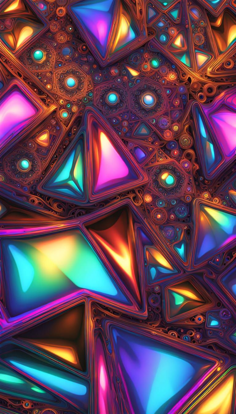 Optical Art Illusions in Fine Drafting Style