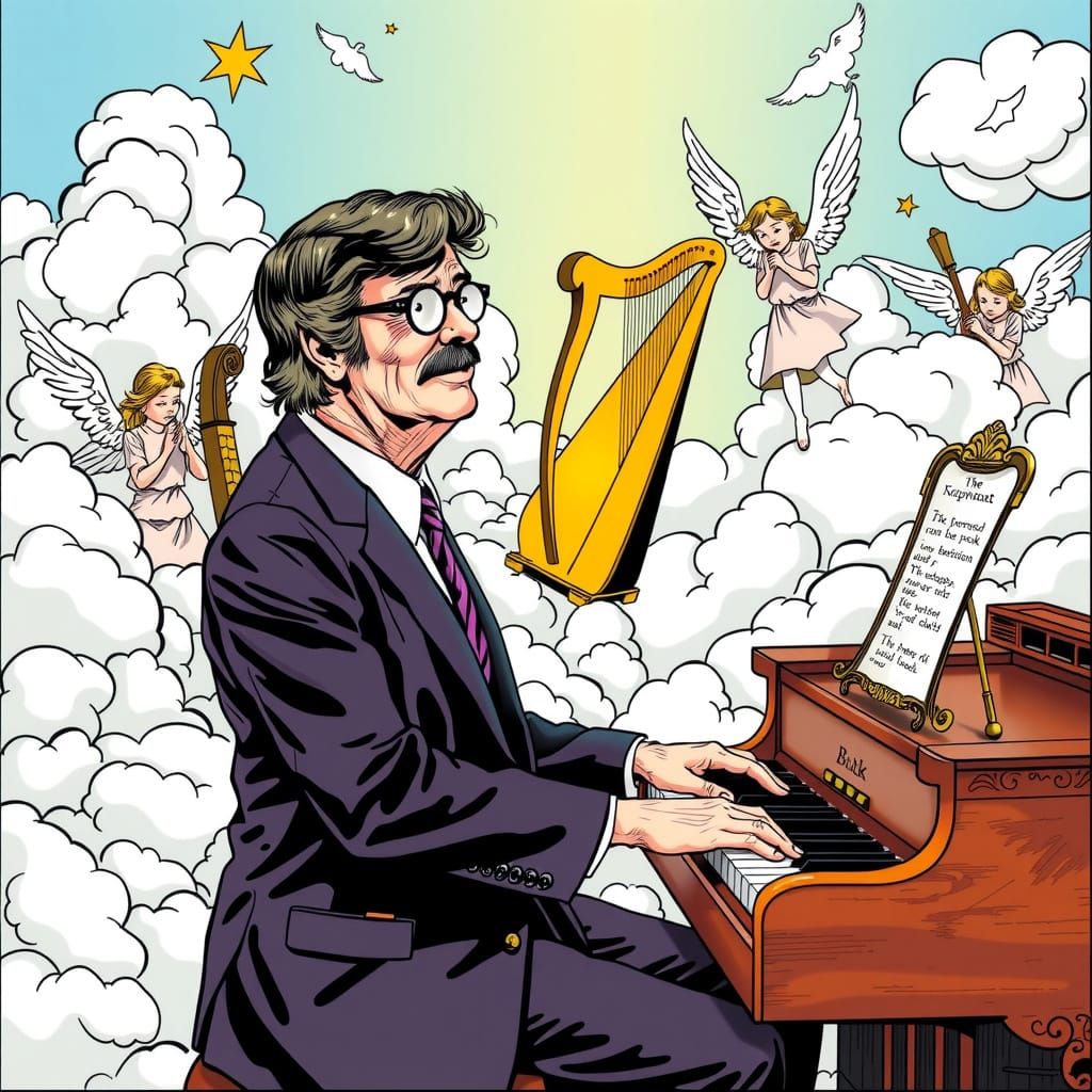 Brian Wilson Plays Piano in Heaven, Underground Comix Style
