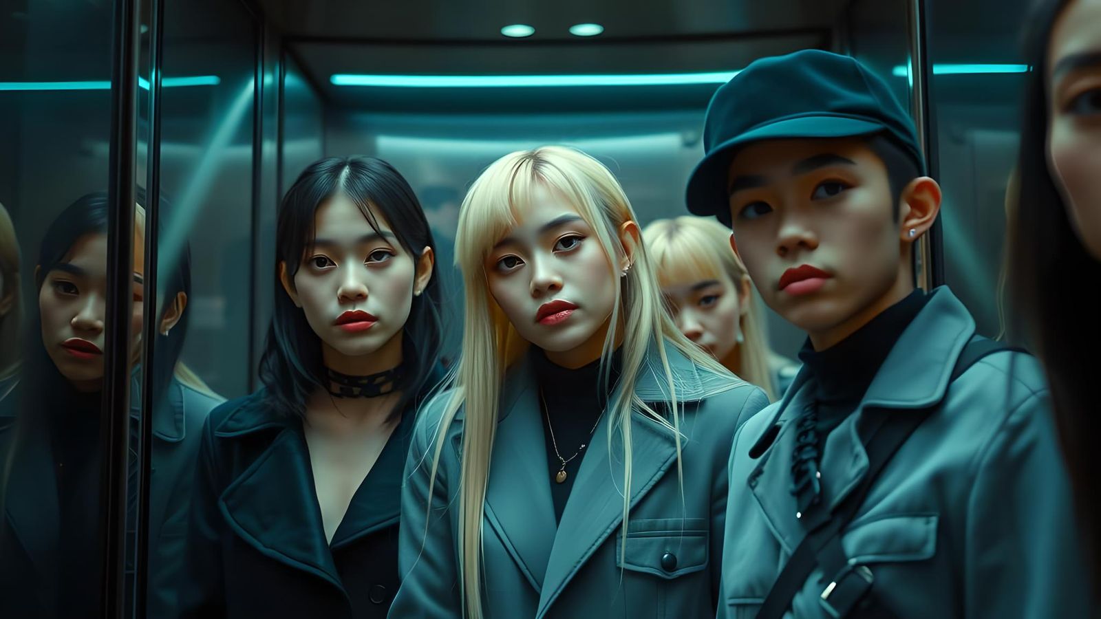 K-Pop Stars in Lift: Dutch Golden Age Portrait
