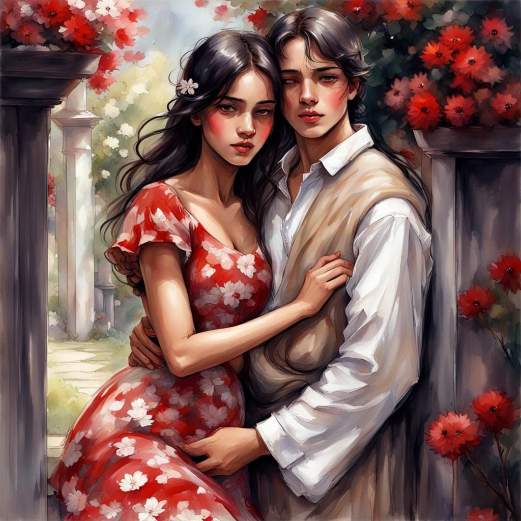 Deep thankful feelings between two lovers